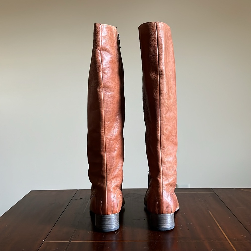 Almost New in Box - J. SHOES - Chariot Knee High Boots in Cognac - Size 9 - Picture 6 of 11